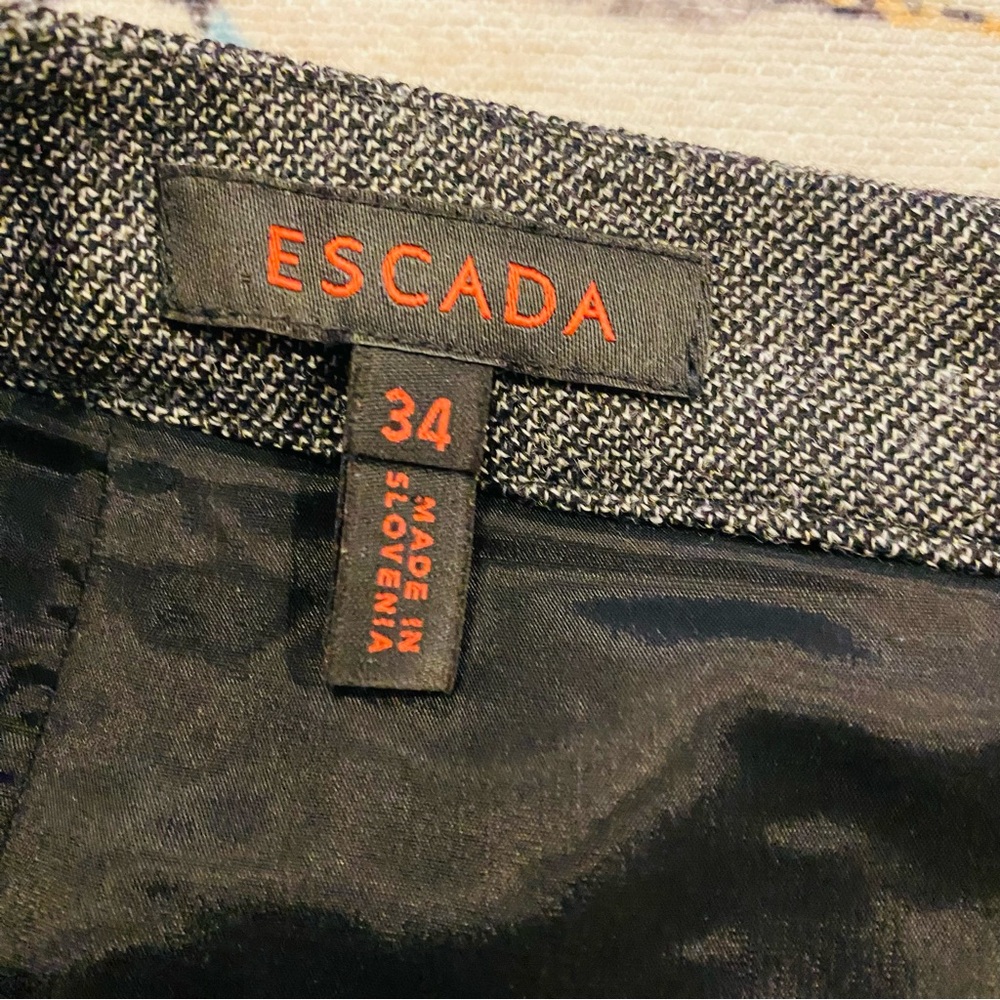 ESCADA Gray Wool Blend Pencil Skirt - Picture 3 of 5